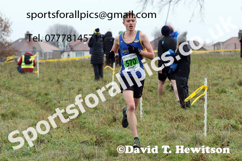 Mens under-20s, 2021 North Eastern Cross Country Championships, Sedgefield. Photo: David T. Hewitson/Sports for All Pics